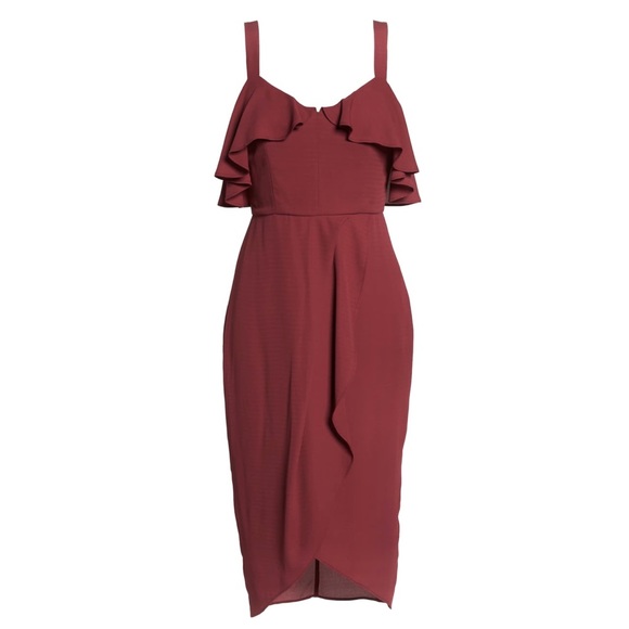 NEW COOPER ST. RUFFLE MIDI DRESS - Picture 8 of 9